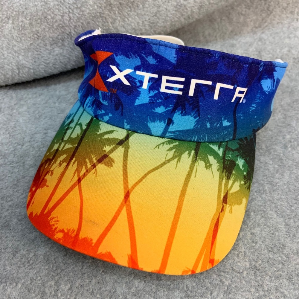 XTERRA Palm Tree Rainbow Unisex Multicolor Visor World Championship OSFM